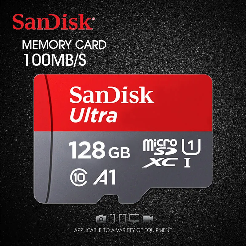 SanDisk Micro SD карта 16 ГБ 32 ГБ 64 Гб 128 ГБ 256 Гб карта памяти C10 U1 A1 флэш-карта памяти Micro SD для телефона компьютера SDXC SDHC
