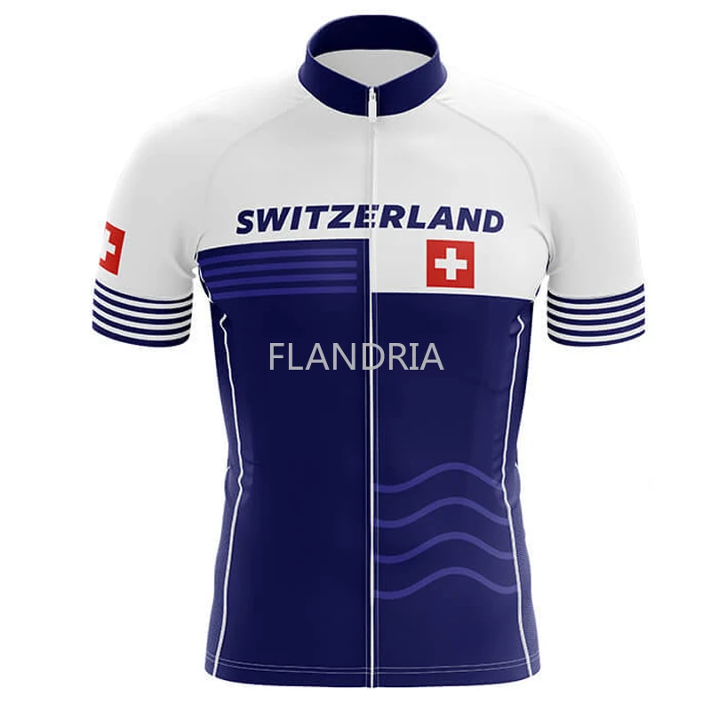 Мужская велосипедная Джерси швейцарская одежда для велоспорта - Цена: 1070.46