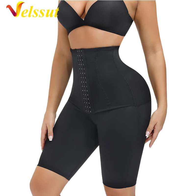 

Velssut Postpartum Body Shaper Plus Size Lingere Belly Waist Cinchers Underwear with Hooks Slimming Waist Trainer Shapewear