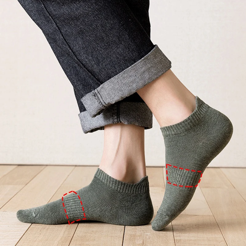 Summer Cotton Man Short Socks Fashion Breathable Boat Socks Comfortable Boat Soft Short Anklet Ankle Absorbs Sweat Men Socks