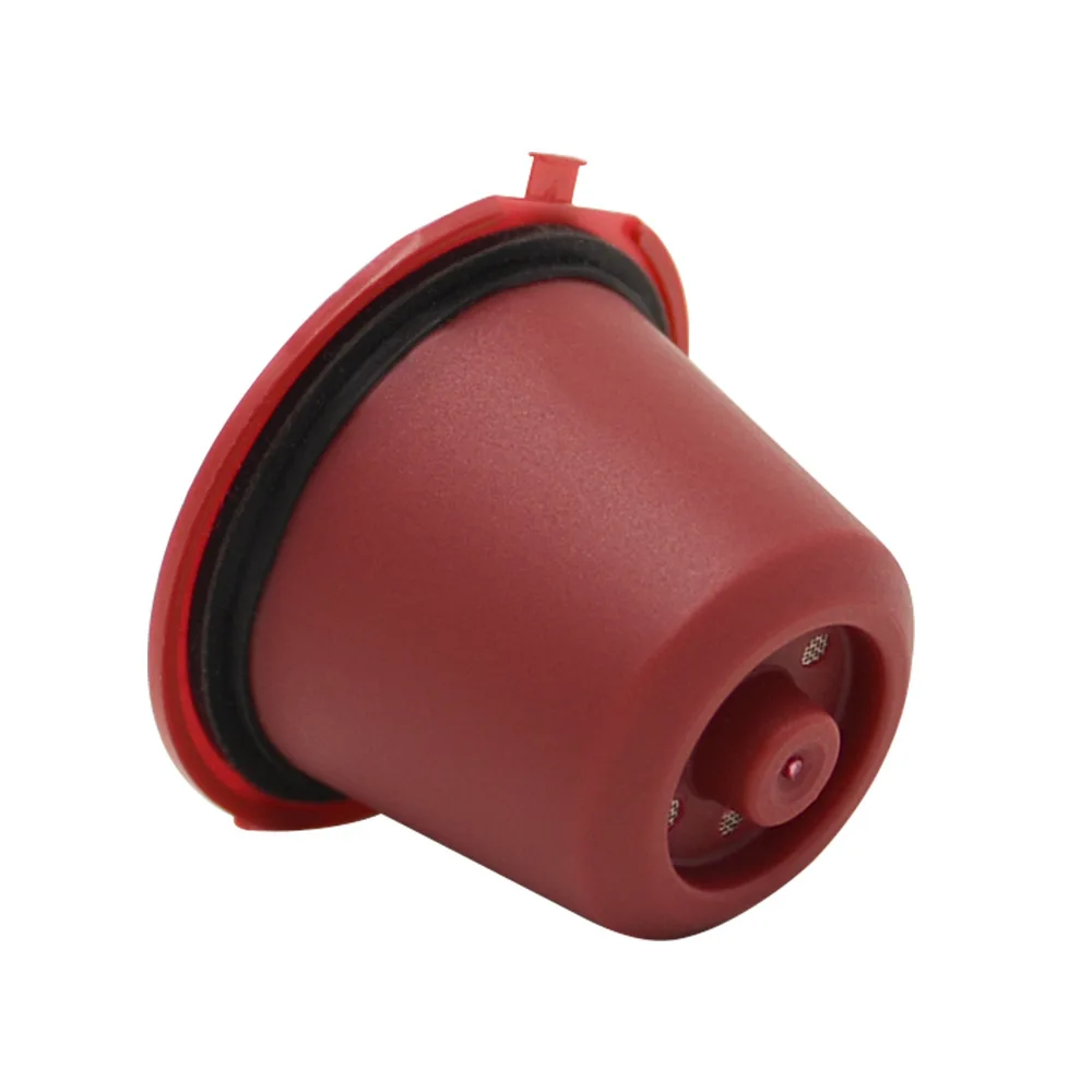 

6PCS Reusable Coffee Capsules Coffeeware Coffee Spoon Cup Brush Black Refilling Filter Gift With Capsule Refillable