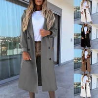 coat jacket women trench long beige long double breasted spring autumn lady duster coat female outerwear quality%c2%a0windbreaker