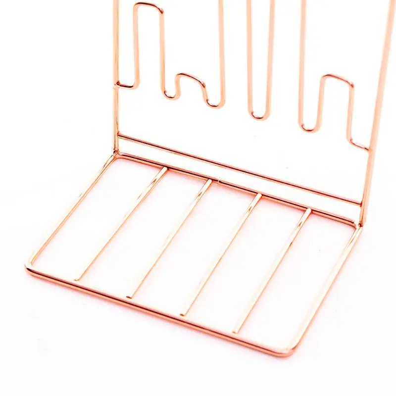 

1 Pair Creative Electrocardiogram Shape Bookends Book Support Stand Desk Organizer Storage Holder Home Office Shelf Bookrack Dec
