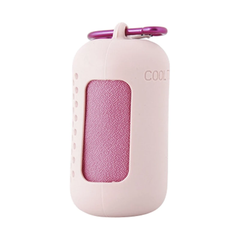 

Outdoor Quick Drying Microfiber Towel Portable Travel Fitness Running Towel with Silicone Bag Sports Instant Cooling Ice Towel