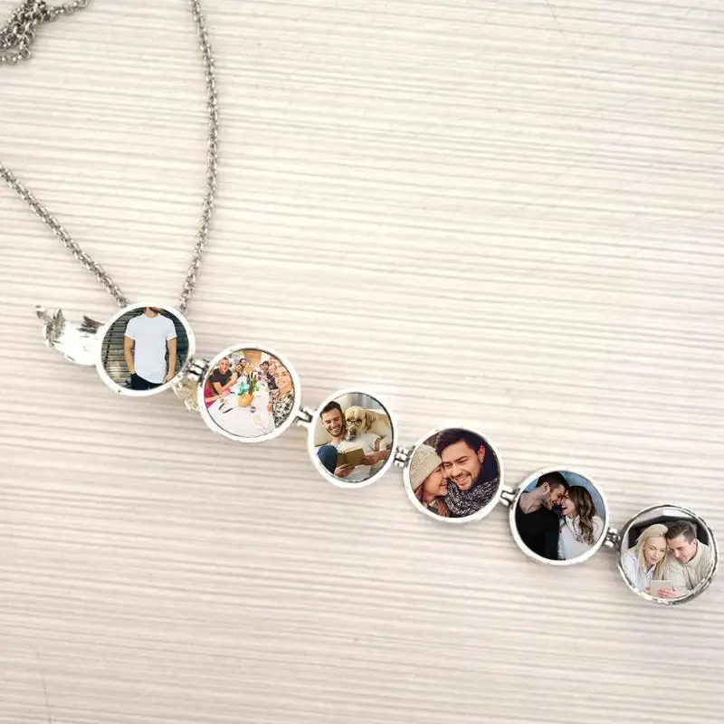 Креативная память плавающий медальон 4 фото цепь кулон ювелирных изделий