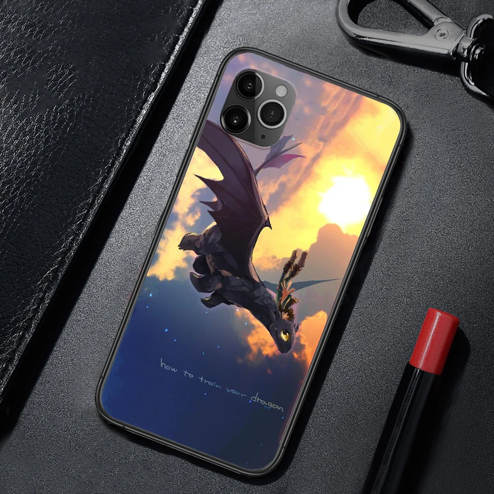 

How to Train Your Dragon Phone Case Cover For Iphone 5 5S 6 6S PLUS 7 8 11 12 Mini X XR XS PRO SE 2020 MAX black Waterproof