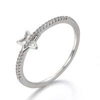 women rings single row cubic zirconia star rings fashion simple wedding ring give girlfriend birthday gift jewelry