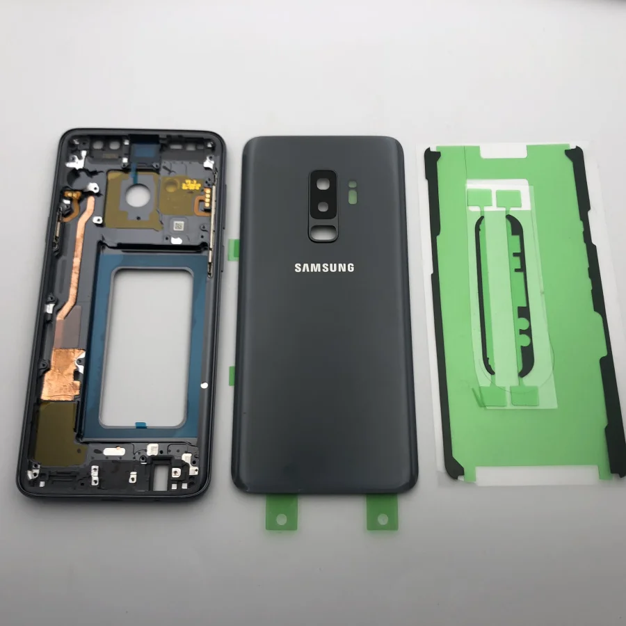 Оригинальный запасной корпус для Samsung Galaxy S9 Plus G965 G965F G965FD со средней рамкой крышка