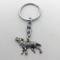 2020 animal howling wolf pendant keychain alloy jewelry key chain pendant diy jewelry keychain