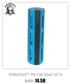 SINAIRSOFT SHS желтый 19 зуб Полный металлический стеллаж поршень для SR-25 и серии L85 может использоваться страйкбол коробка передач Охотничьи аксессуары