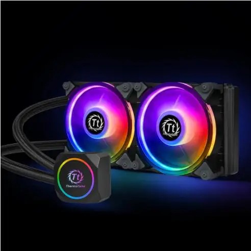

Thermaltake Hurricane 240 Sync RGB water cooling radiator (ARGB fan / motherboard sync / all copper water cooling head)