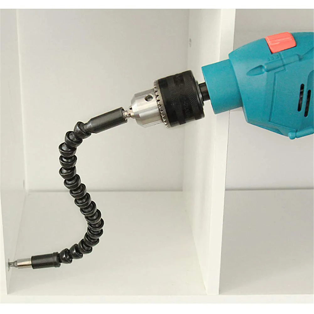 

295mm Electronics Drill Black Flexible Shaft Bits Extention Screwdriver Bit Holder Connect Link Black Repair Tools