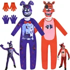 2021 модный детский костюм на Хэллоуин MaiYaCa, комбинезон пять ночей у Фредди для косплея фнаф Фредди, аниме, рождественский подарок для детей