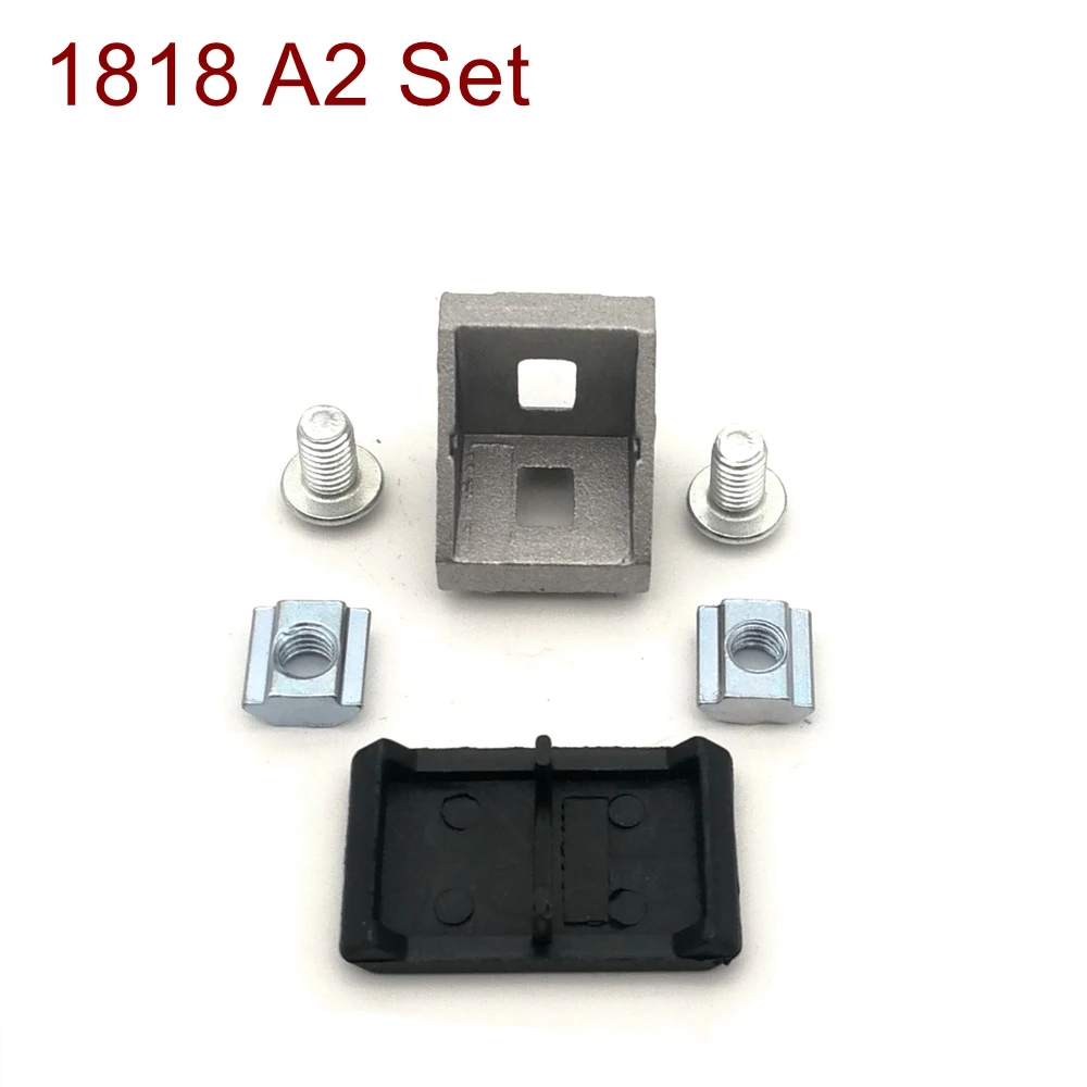 Комплект угловых кронштейнов 1720 1818 для алюминиевого профиля 2020 включая гайки и