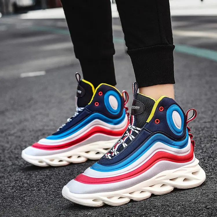 2020 модная мужская уличная спортивная обувь в стиле хип-хоп высокие массивные