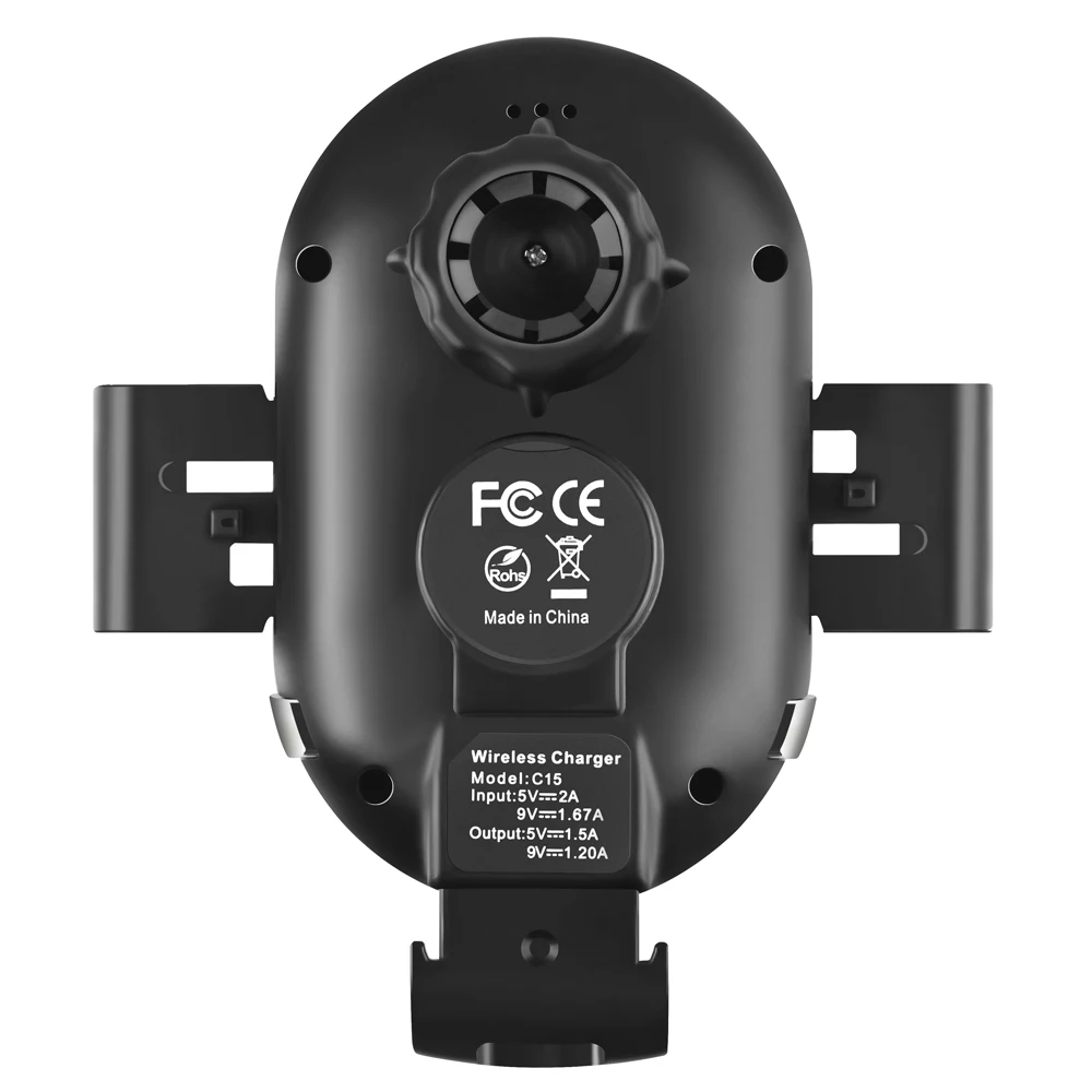 

15W Automatic sensing Qi Car Wireless Charger for IPhone X Xiaomi Samsung Auto Clamping Fast Wireless Charging Car Holder Phone