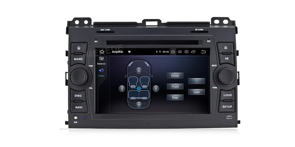 MEKEDE Android9.0 4G ram 64G rom RDS автомобильный мультимедийный плеер для toyot prado 120 2003-2009 Автомобильный gps навигатор радио wifi Casstee