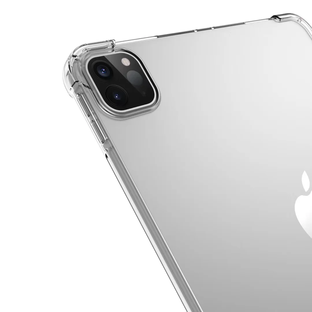 Case for iPad Pro 11 12.9 2020 Transparent TPU Silicone Reinforced Corners Bumper Cover 2018/2017 Funda | Компьютеры и офис