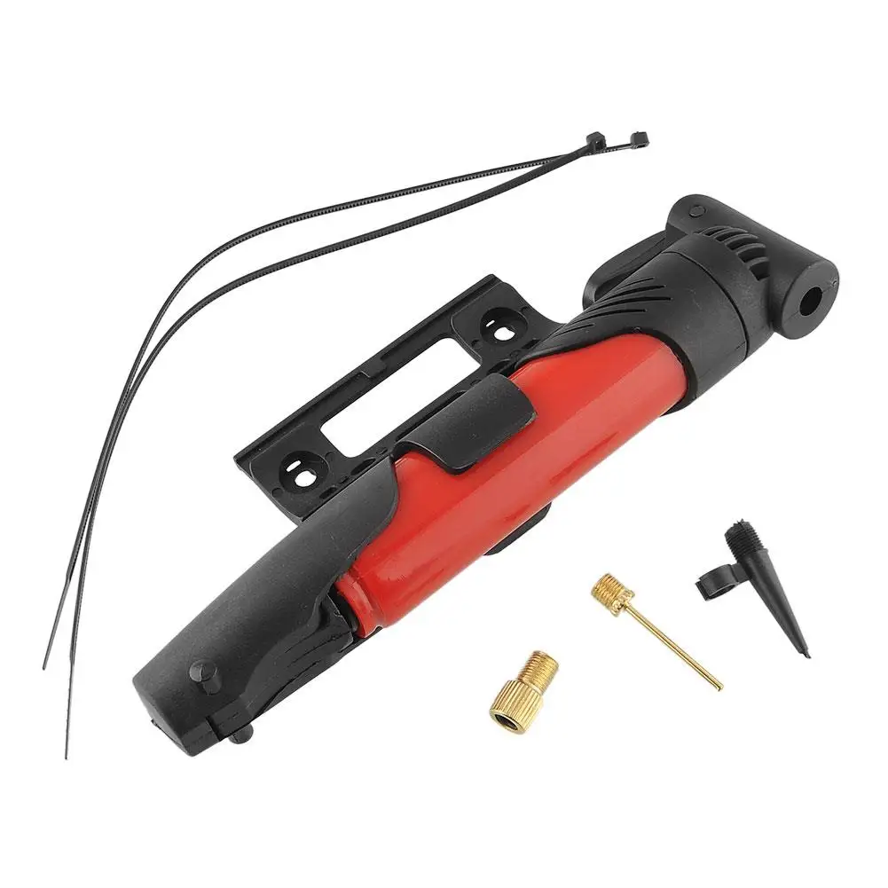 

Portable Foldable Bike Bicycle Tyre Inflator Air Ball Pump Skidproof Red