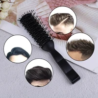men professional ribs comb hairbrush big bent comb wet plastic nylon massage hair care styling hair combs hair accessories new