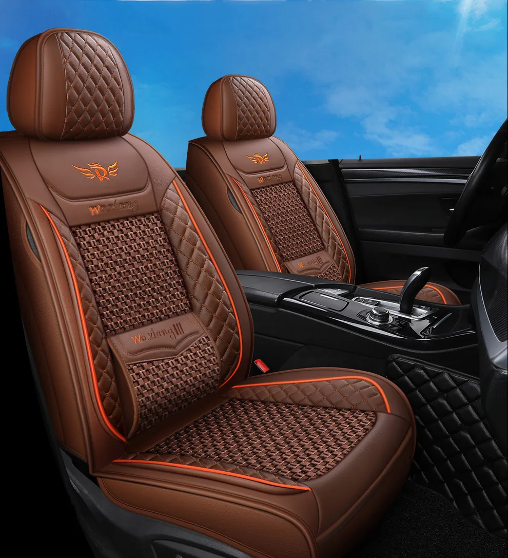 1 pcs leather car seat cover For Volkswagen polo 9n polo sedan 6r passat b3 Golf 7 5 6 Tiguan accessories seat covers for cars