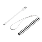 Энергосберегающий медицинский удобный портативный USB Перезаряжаемый мини-фонарик в форме ручки светодиодный фонарь с Cli из нержавеющей стали