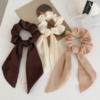 bow streamers bowknot ribbon hair rope elastic hair bands knotted scrunchies hair ribbon bands ponytail hair ties accessories