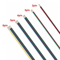 22awg electric wires 23456pin wire connector extension cable 15102050100m for ws2812b ws2815 5050rgbw led strip light