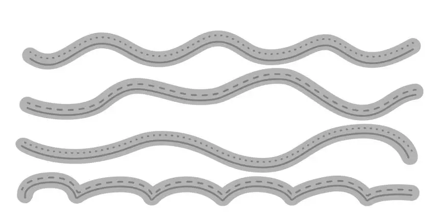 

2021 AliliArts металлические Вырубные штампы 4 шт. волна Сделай Сам Скрапбукинг Фотоальбом декоративное тиснение бумажная карточка ремесла штамп