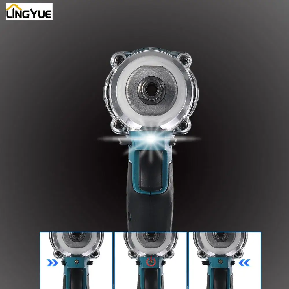 18V электрический бесщеточный ударный гайковерт для Makita Батарея bl1840 bl1850 bl1850b bl1860b и