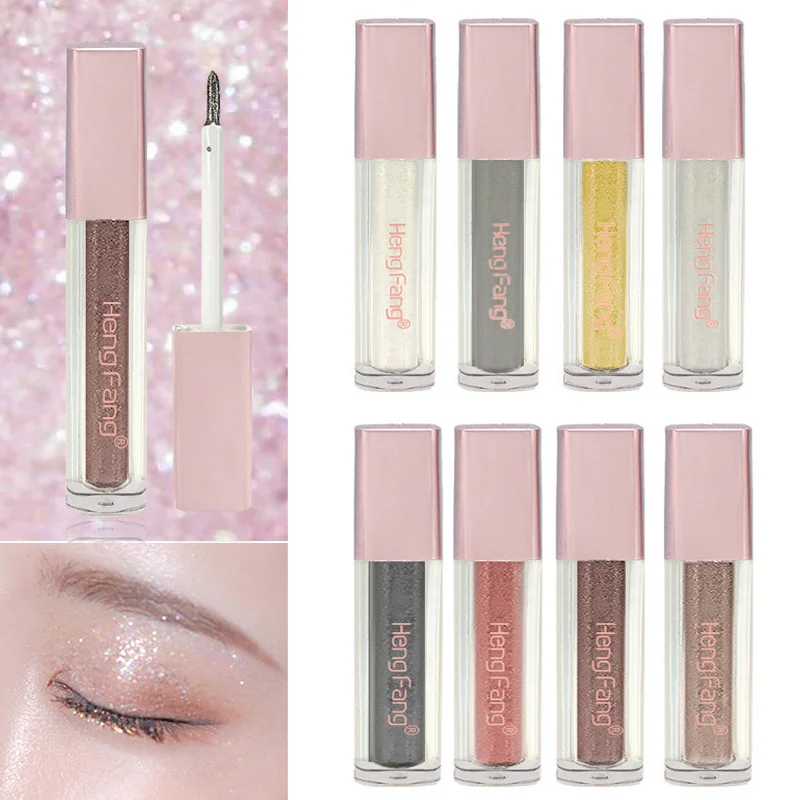 3pcs Eyeliner Eyeshadow Waterproof Liquid Glitter Sequins Eye Liners Professional Shinning Women Cosmetics Makeup Beauty Tools | Красота и