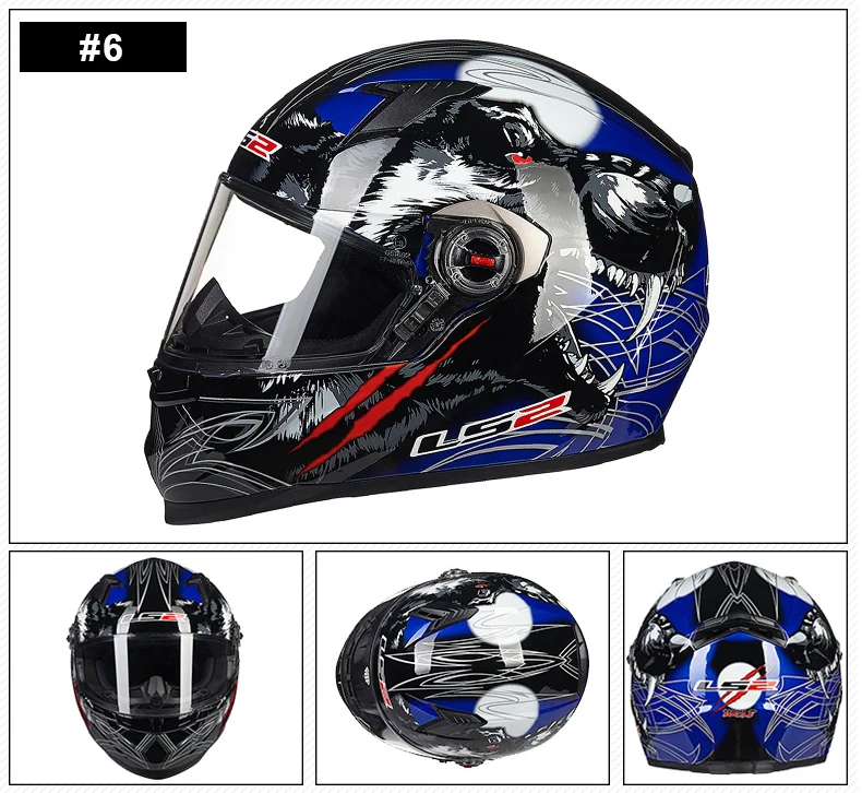 LS2 FF358 полное лицо мото rcycle шлем гоночный мужчина женщина КАСКО мото Емкость ls2 в Бразилию шлем мото одобренный ECE