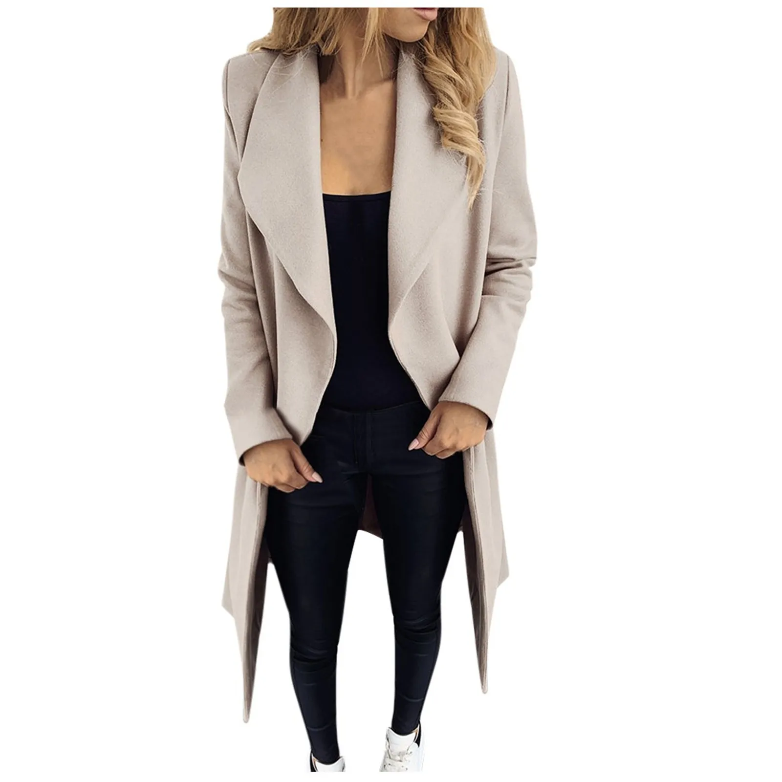 

High Quanlity Jacket Women Long Sleeve Hairy Open Front Short Cardigan Suit Jacket Solid Long Coat Winter Fashion Coat Ladies