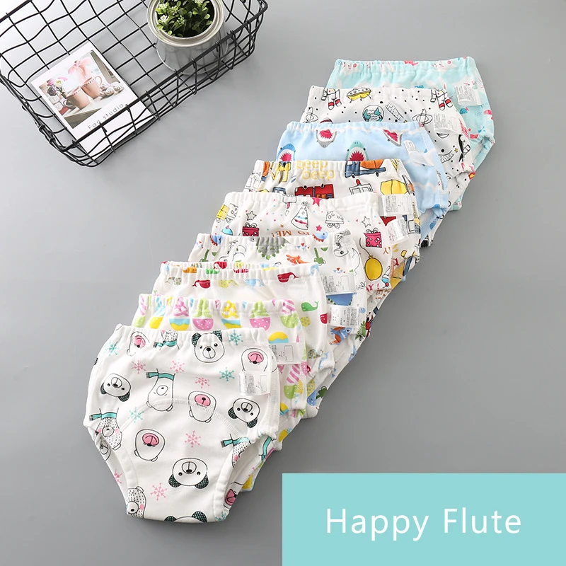 Happyflute 6-слойный подгузник из хлопчатобумажной ткани 9-17 кг детские дышащие