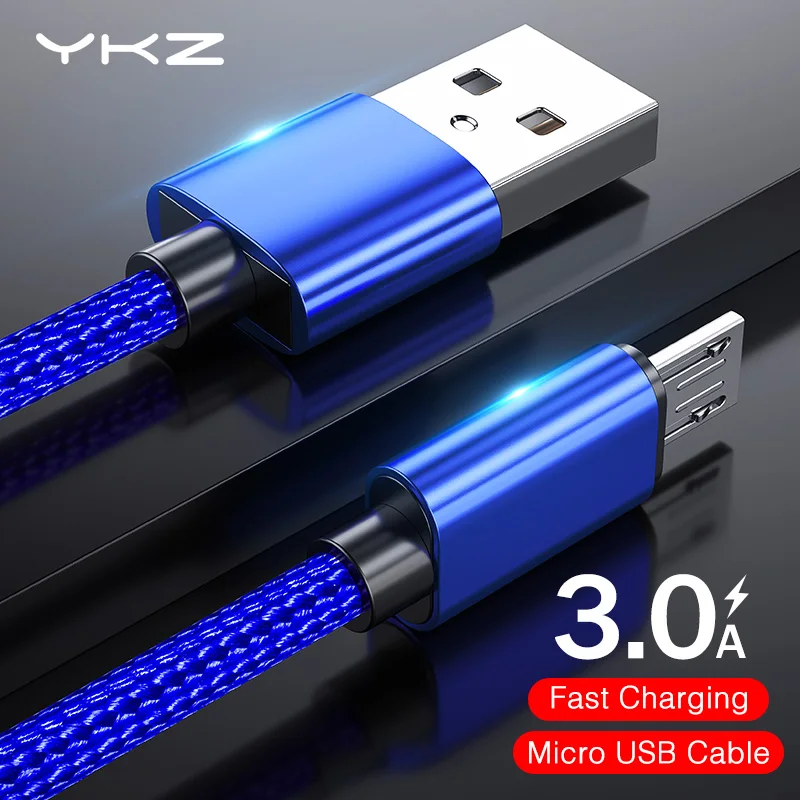 Кабель Micro USB металлический нейлоновый кабель usb для передачи данных зарядный Samsung