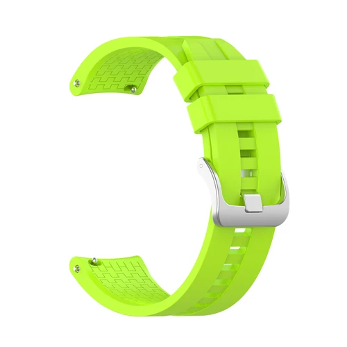 Lime 22 мм ремешок для часов gear S3 frontier Galaxy watch 46 мм ремешок для huawei watch GT 2 46 мм samsung amazfit gts браслет для часов - Цвет ремешка: Lime