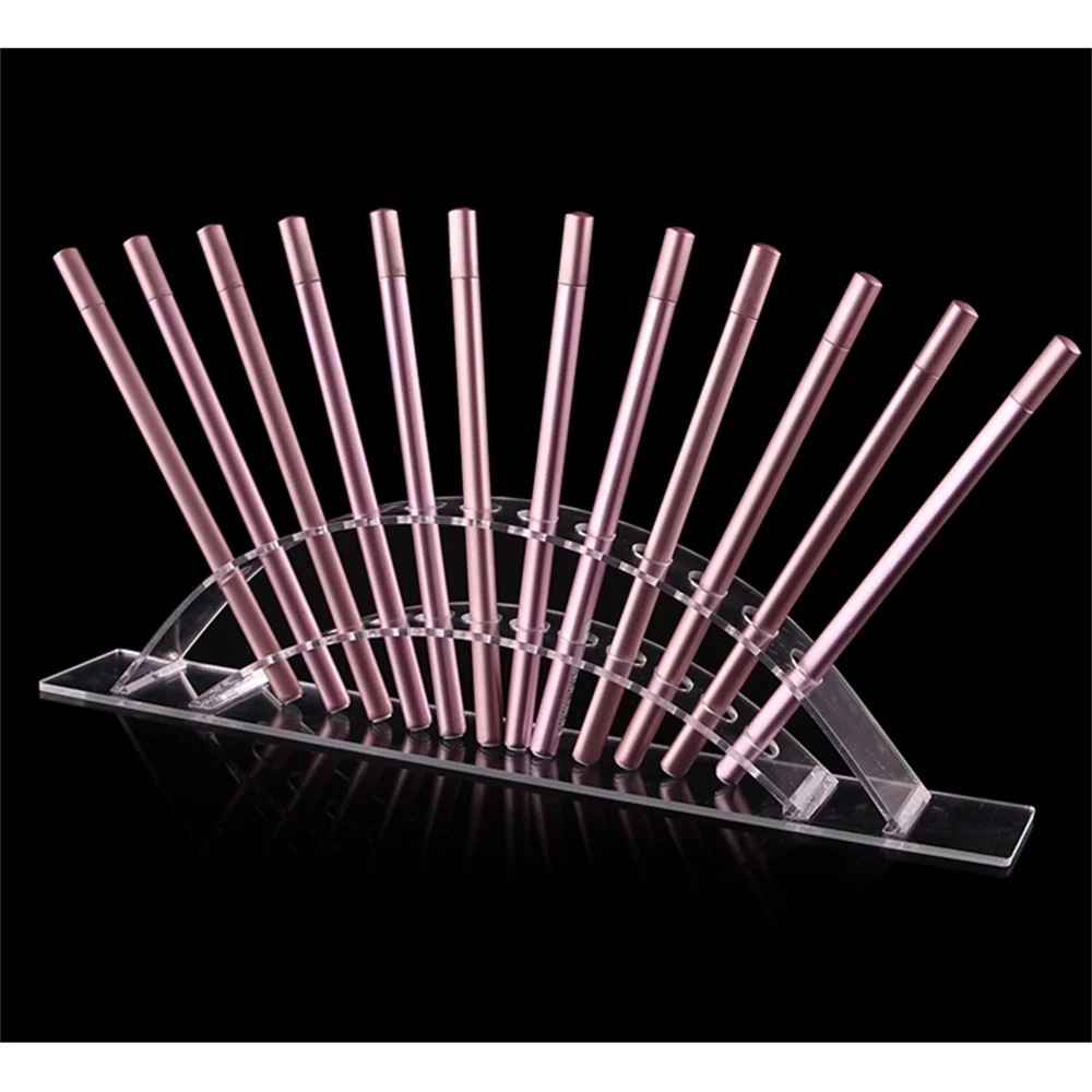 Acrylic 12 Pen Holder Eyebrow Eyeliner Pencil Make-up Display Multi-functional Exhibition Stand Jewelry Shelf | Дом и сад