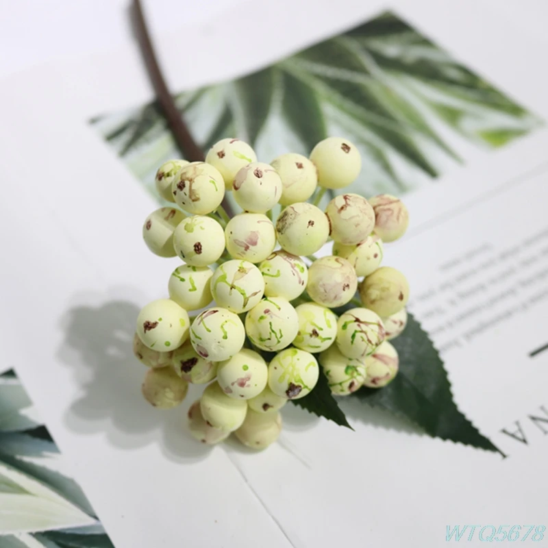 

1Pcs Simulation Flower Berry Forest Branch Christmas Decoration Flower Arrangement Accessories Home Decoration Simulation Berry