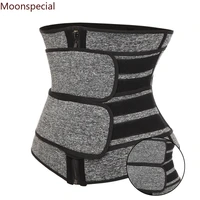neoprene sauna waist trainer corset sweat belt for women weight loss compression trimmer workout fitness