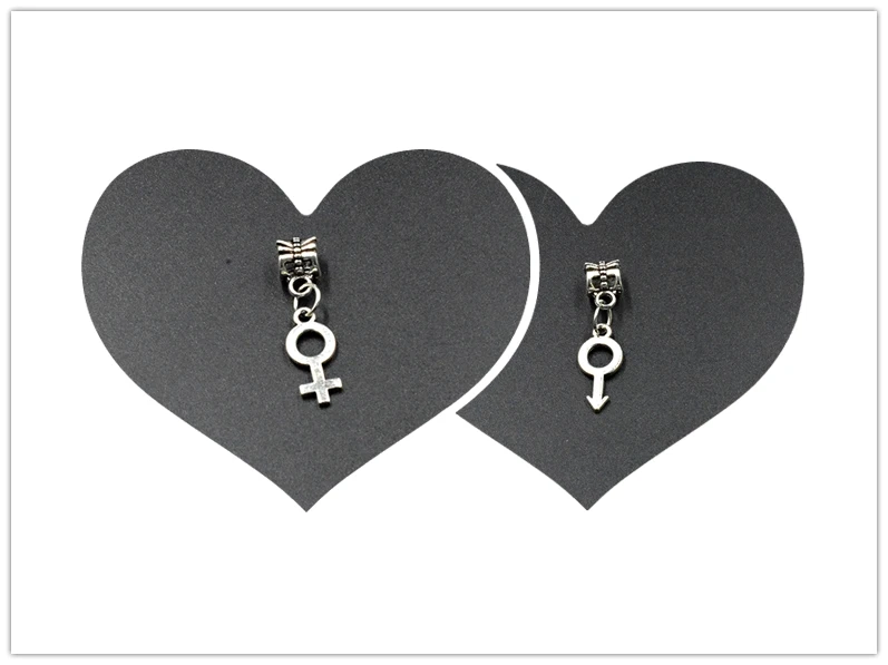 Пара символ лук и сердце стрелы амулет серебряный цвет Сплав Бусины амулеты