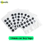 20 шт.50 шт.100 шт. 14 мм эпоксидный Кристалл сменный логотип для KDVVDI складной пульт дистанционного управления автомобильный ключ наклейка Shell (силикагель)