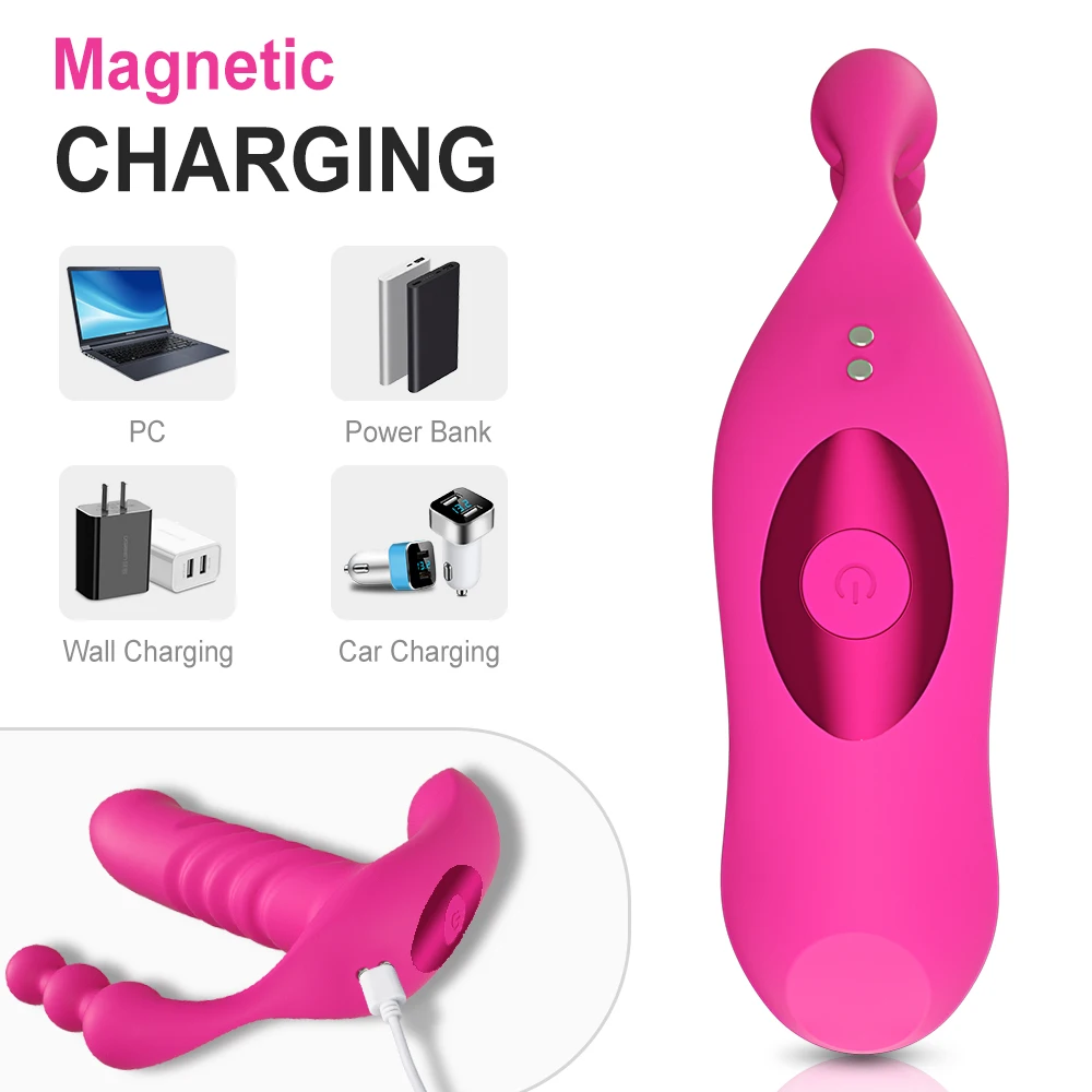 Фаллоимитатор Thrusting вибраторы беспроводной пульт дистанционного управления