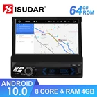 Универсальный Автомобильный мультимедийный плеер Isudar 1 Din Android 10 7 дюймов съемный мульти сенсорный экран Восьмиядерный стерео радио GPS ОЗУ 4 Гб