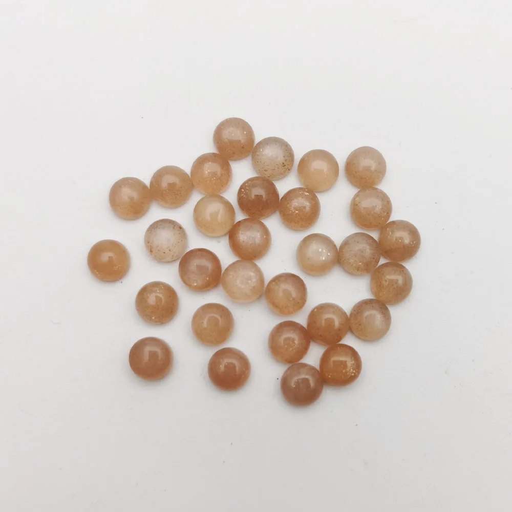 

Модные бусины sunstone 6 мм 24 шт./лот из натурального камня, круглые бусины для изготовления украшений, бесплатная доставка