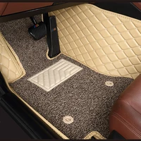 custom Double layer car floor mats for lexus gs nx lx470 IS350 LS RX CT GX LX RC RX300 LX570 RX350 All Models car mats 5 seat