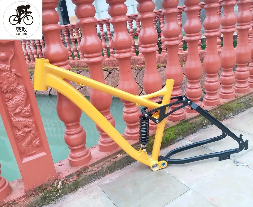 Kalosse полностью подвесная рама для горного велосипеда с мягким хвостом 26 дюймов