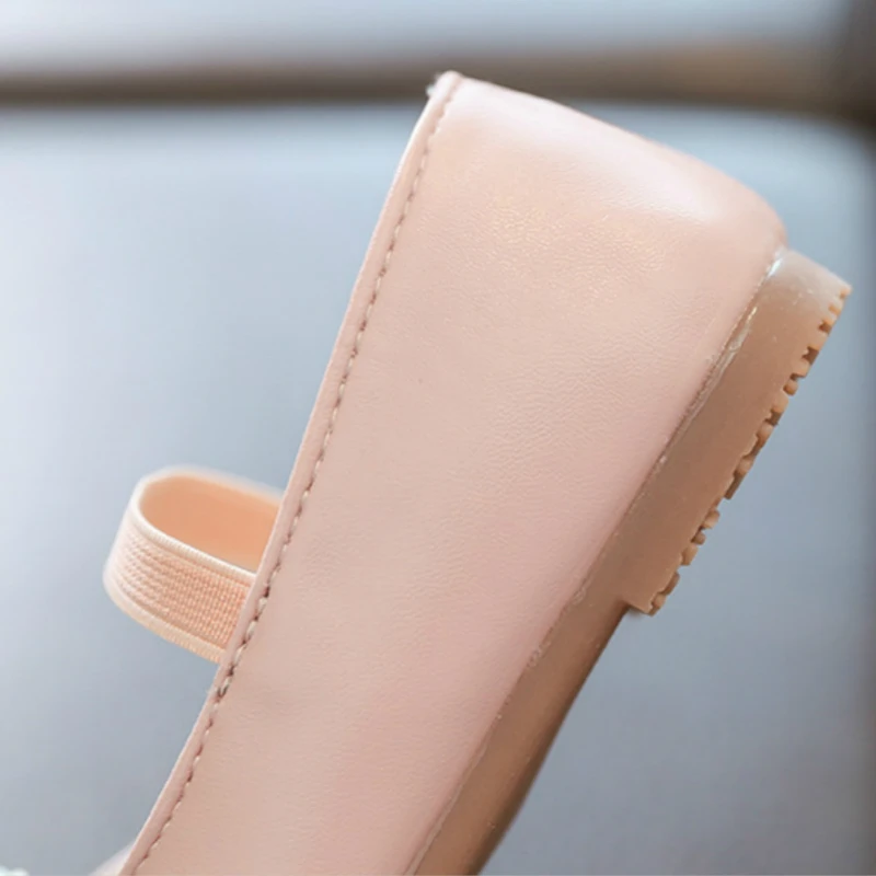 Туфли детские с цветами нескользящая подошва плоская повседневная обувь для