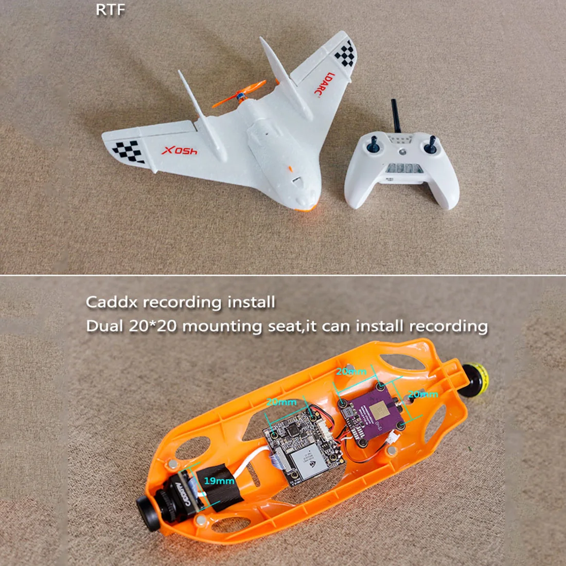 Летающий самолет LDARC TINY WING 450X V2 версии 431 мм Wingspan EPP FPV RC летающие крылья PNP / RTF/FPV