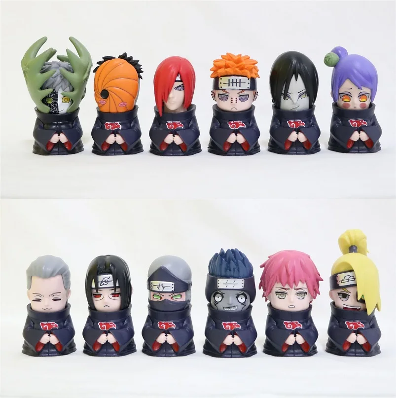 Экшн фигурка Наруто из серии Shippuden 6 шт./компл. милая игрушка Akatsuki Itachi Pain модель Obito