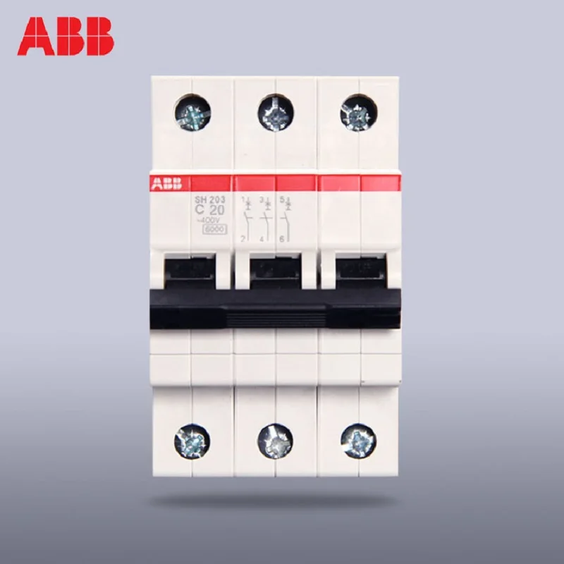 

ABB Miniature Circuit Breaker SH203 3P TYPE C 1A 2A 3A 4A 6A 10A 16A 20A 25A 32A 40A 50A 63A